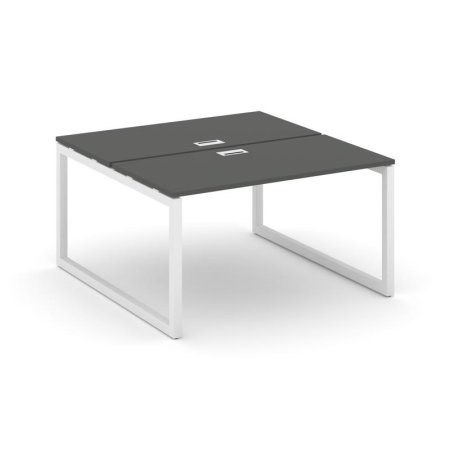 Рабочая станция 2-х сторонняя SN-5O.DRS-002 (1180х1232х750) (Антрацит/Металл Белый)