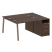 Рабочая станция с тумбой на А-образном м/к Metal System Style БА.РС-СТП-2.2 1612x1475x750 (Дуб наварра/Серый металл)