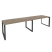 Рабочая станция на О-образном м/к Onix O.MO-RS-2.4.8 3160x800x750 (Тиквуд Темный/Белый Металл)