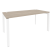Стол рабочий на П-образном м/к Onix O.MP-SP-4.8 1580x800x750 (Тиквуд Темный/Белый Металл)
