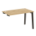 Стол-приставка к опорным элементам на деревянных опорах Onix Wood OW.SPR-2.7 1180x720x750 (Тиквуд Светлый/Дуб Темный)