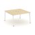 Рабочая станция 2-х сторонняя SN-4A.DRS-001 (980х1232х750) (Тиквуд Светлый/Металл Антрацит)