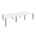 Рабочая станция на П-образном м/к Onix O.MP-D.RS-6.2.8 3540x1635x750 (Тиквуд Темный/Белый Металл)