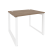Стол рабочий на О-образном м/к Onix O.MO-SP-1.8 980x800x750 (Тиквуд Темный/Белый Металл)