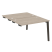 Стол-приставка двойной на деревянных опорах Onix Wood OW.D.SPR-2.8 1180x1635x750 (Тиквуд Светлый/Дуб Темный)