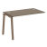 Проходной наборный элемент рабочей станции Metal System Style БА.ПРС-СП-1.2 1200x720x750 (Дуб Наварра/Серый металл)