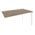 Стол-приставка на П-образном м/к к опорным элементам Onix O.MP-SPR-3.8 1380x800x750 (Дуб Аттик/Белый Металл)
