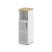 Шкаф средний узкий SN.STU-203(L) (400х400х1203) (Антрацит/Тиквуд Светлый/Сатин)