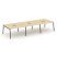 Рабочая станция 2-х сторонняя SN-4A.DRS-061 (2940х1232х750) (Тиквуд Светлый/Металл Антрацит)