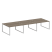 Рабочая станция Metal System Style БО.СМ-6.3 4200x1475x750 (Дуб Наварра/Серый металл)