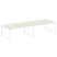 Переговорный стол 2 столешницы Metal System Style БО.ПРГ-2.5 3600x1235x750 (Дуб Наварра/Серый металл)