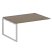 Проходной наборный элемент переговорного стола Metal System Style БО.ППРГ-4 1600x1235x750 (Дуб Наварра/Серый металл)