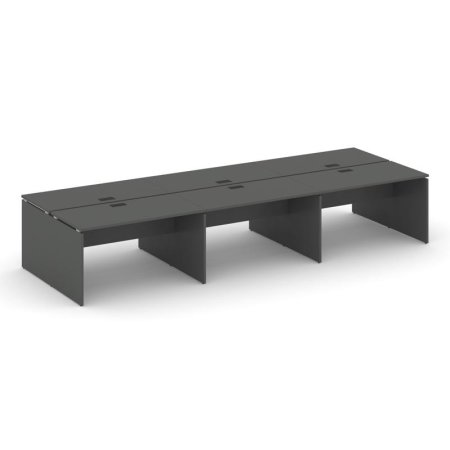 Рабочая станция 2-х сторонняя SN-D.DRS-063 (4140х1232х750) (Антрацит)