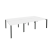 Рабочая станция на П-образном м/к Onix O.MP-D.RS-6.1.8 2940x1635x750 (Тиквуд Темный/Белый Металл)