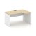 Стол рабочий эргономичный SN-D.SPA-011(R) (1380х700/980х750) (Тиквуд Светлый/Антрацит)
