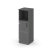 Шкаф средний узкий SN.STU-202(L) (400х400х1203) (Антрацит/Тиквуд Светлый/Прозрачный)