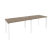 Рабочая станция на П-образном м/к Onix O.MP-RS-2.2.7 2360x720x750 (Тиквуд Темный/Белый Металл)