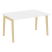 Стол переговорный на деревянных опорах Onix Wood OW.PRG-1.3 1380x980x750 (Тиквуд Светлый/Дуб Темный)