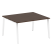 Стол для переговоров (1 столешница) на А-образном м/к Metal System Style БА.ПРГ-1.3 1400x1235x750 (Дуб наварра/Серый металл)