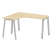 Стол криволинейный левый Metal System Style БА.СА-3 Л 1400x1200x750 (Дуб Наварра/Серый металл)