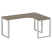 Стол криволинейный правый Metal System Style БО.СА-4 R 1600x1200x750 (Дуб Наварра/Серый металл)