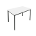 Стол письменный на металлокаркасе Slim С.СП-4 1180x720x750 (Серый/Антрацит металл)