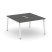 Рабочая станция 2-х сторонняя SN-5A.DRS-021 (980х1632х750) (Тиквуд Светлый/Металл Антрацит)