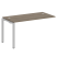 Проходной наборный элемент рабочей станции Metal System Style БП.ПРС-СП-1.3 1400x720x750 (Дуб Наварра/Серый металл)