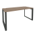 Стол рабочий на О-образном м/к Onix O.MO-SP-4.7 1580x720x750 (Тиквуд Темный/Белый Металл)