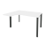 Стол эргономичный левый на П-образном м/к Onix O.MP-SA-3L 1380x1180x750 (Тиквуд Темный/Белый Металл)