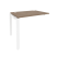 Наборный элемент рабочей станции на П-образном м/к Onix O.MP-1.NRS-1.7 980x720x750 (Тиквуд Темный/Белый Металл)