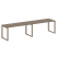 Рабочая станция Metal System Style БО.СМ-2.4 3200x720x750 (Дуб Наварра/Серый металл)