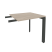 Брифинг-приставка на П-образном м/к Onix O.MP-BR-7 780x720x750 (Тиквуд Светлый/Черный металл)