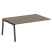 Проходной элемент стола для переговоров на А-образном м/к Metal System Style БА.ППРГ-5 1800x1235x750 (Дуб наварра/Серый металл)