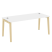 Стол руководителя на деревянных опорах Onix Wood Direct OW.SRR-5.8 1780x800x750 (Тиквуд Темный/Дуб Светлый)