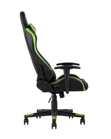 Кресло игровое TopChairs Gallardo зеленое (Геймерское кресло Gallardo зеленый)