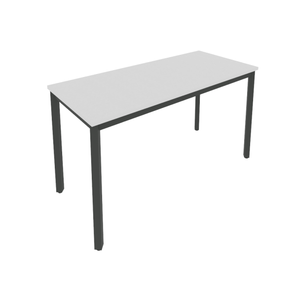 Стол письменный на металлокаркасе Slim С.СП-5.1 1380x600x750 (Серый/Антрацит металл)