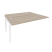 Наборный элемент рабочей станции на м/к Onix O.M-2.NRS-4.7 1580x1475x750 (Тиквуд Темный/Белый Металл)