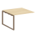 Проходной наборный элемент переговорного стола Metal System Style БО.ППРГ-2 1200x1235x750 (Дуб Наварра/Серый металл)