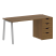 Стол письменный VR.SP-3-158.4.A 1580x720x750 (Серый/Белый Металл)