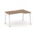 Стол рабочий эргономичный SN-5A.SPA-001(R) (1380х600/980х750) (Тиквуд Светлый/Металл Антрацит)