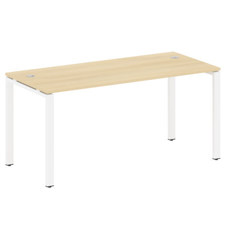 Стол письменный Metal System Style БП.СП-4 1600x720x750 (Акация/Белый металл)