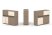 Тумба двойная + низкая надставка ES.NB.2N-21 (1500х410х1135) (Латте/Тиквуд Светлый)