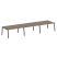 Стол для переговоров (3 столешницы) на А-образном м/к Metal System Style БА.ПРГ-3.4 4800x1235x750 (Дуб наварра/Серый металл)