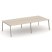 Рабочая станция 4 места ES.D.RS-4.4-VP (3160х1500х750) (Тиквуд Светлый/Металл Латте)