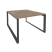 Рабочая станция на О-образном м/к Onix O.MO-D.RS-2.2.7 1180x1475x750 (Тиквуд Темный/Белый Металл)