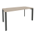 Стол рабочий на П-образном м/к Onix O.MP-SP-4.7 1580x720x750 (Тиквуд Темный/Белый Металл)