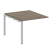 Проходной наборный элемент переговорного стола Metal System Style БП.ППРГ-1 1000x1235x750 (Дуб Наварра/Серый металл)